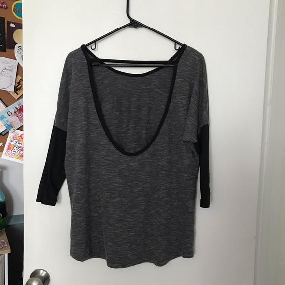 Puma 3/4 Sleeve Open Back Cotton Top - Picture 2 of 3